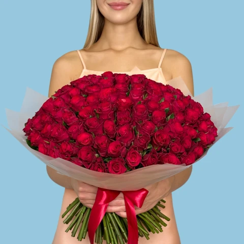 150 Red Roses from Kenya