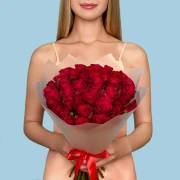 35 Red Roses from Kenya - image №1