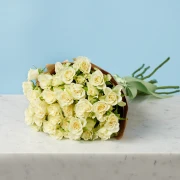 10 Spray White Roses - image №3