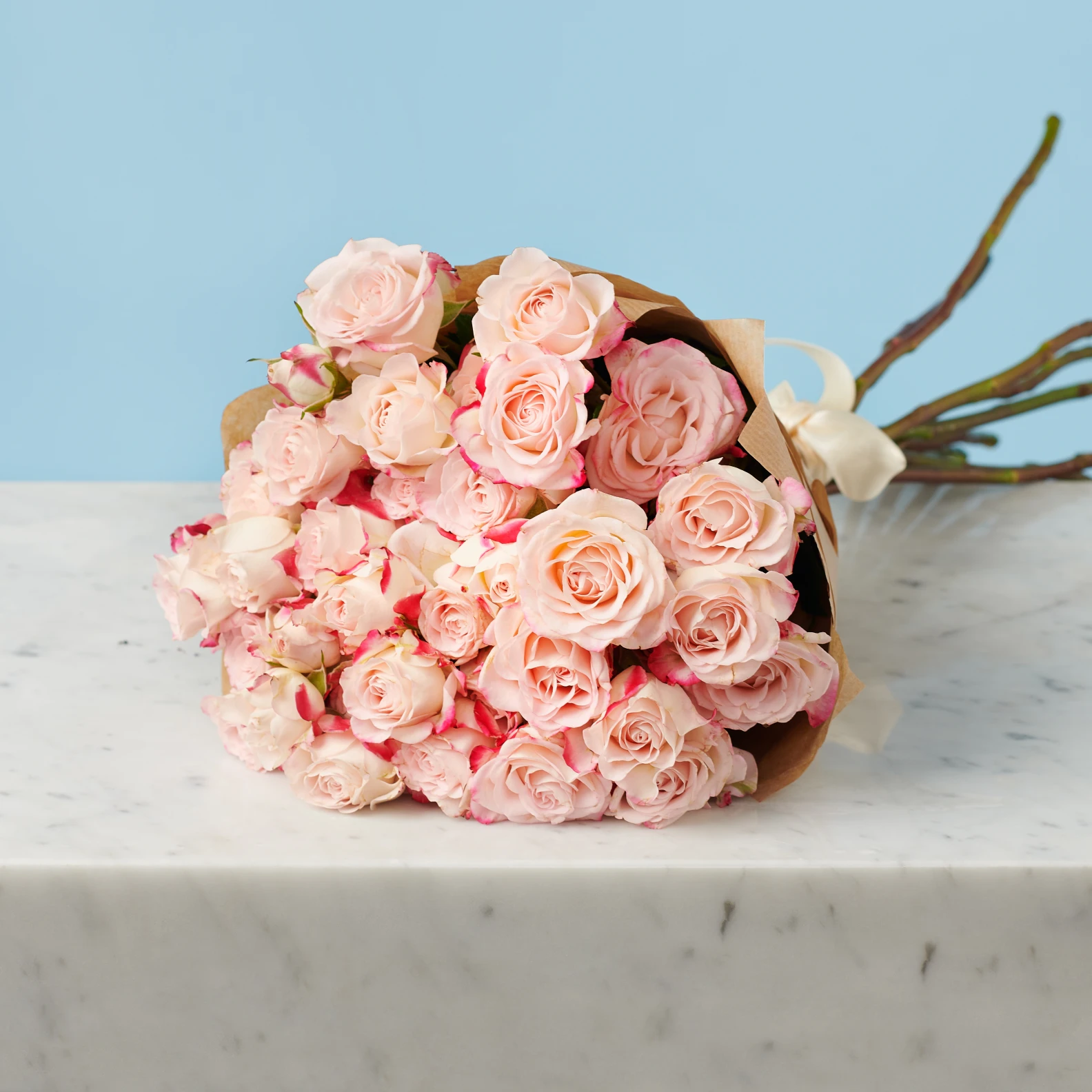 10 Spray Pink Roses - image №3