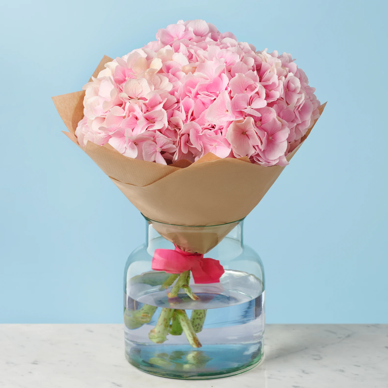 5 Pink Hydrangeas - image №2
